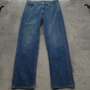 Levis‎ 550 Jeans Mens 38x34 Blue Denim Distressed Relaxed Fit Pockets Modern